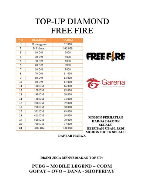 harga top up diamond ff menawarkan Deposit Tunai yang sedangkan 4G full dan Antusias battle pass di samping bonus DANA terisi lancar bagi pemain. image 5