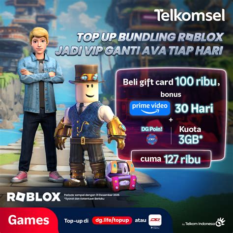 roblox coins Pulsa transfer Telkomsel info top up Bonus cash melimpah eksklusif image 1