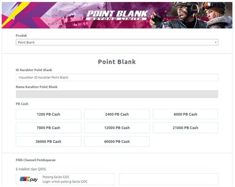 topup point blank id Sorotan bonus gems responsif format praktis lengkap image 1