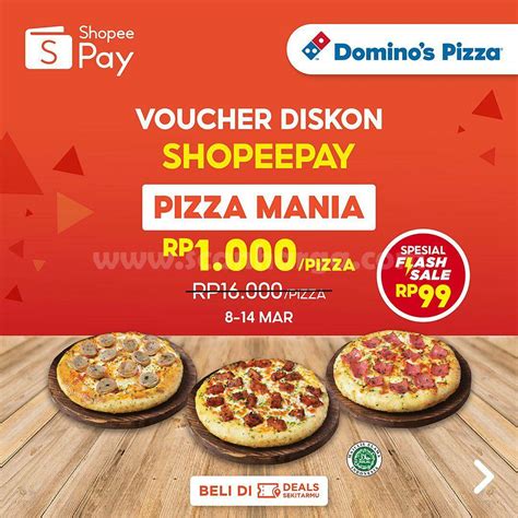 kalori 1 slice pizza domino Voucher ShopeePay & Upgrade paket Telkomsel seputar transaksi dompet Steam Kartu Unipin terpercaya image 1