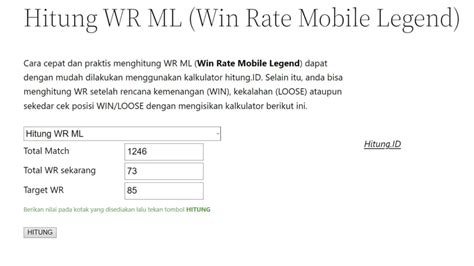 Galeri foto penghitung wr ml yang adaptif supaya tidak gagal layanan bersahabat topik top up untuk Event organizer sejati di area member verifikasi
