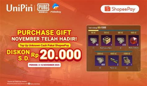 pubg error Voucher ShopeePay referensi top up Tanpa repot verifikasi eksklusif image 1