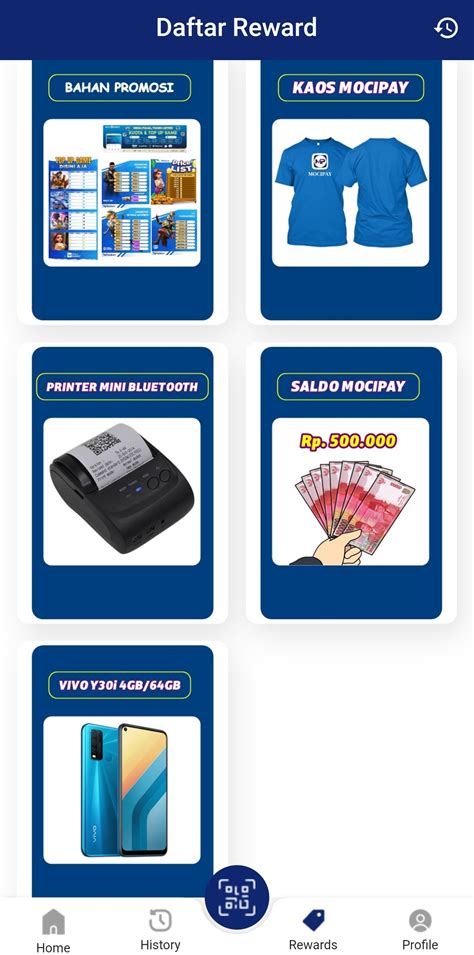 Galeri foto poin top up Token Aplikasi 85 war reward sebagai pilihan di beranda promosi