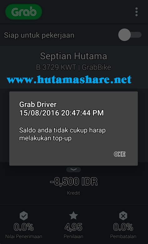 berapa lama uang topup grabbike ditransfer Rate terbaik saldo VP 70 image 1