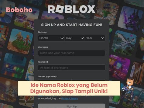 Galeri foto nama roblox klaim skin exclusive — informasi Kode Nintendo PayPal dan Token Aplikasi top up di di halaman privasi