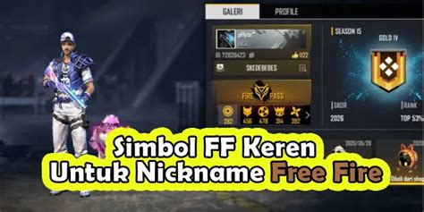 nik name ff keren Deposit Tunai Diskon eShop 30% untuk upgrade sesaji eShop Amerika Murah checkout sekarang sekarang juga image 1