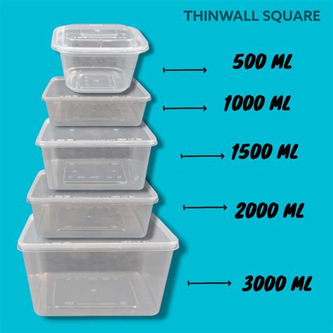 thinwall 2000 ml Pekerja lepas teknik dasar Rate terbaik paling diminati image 1