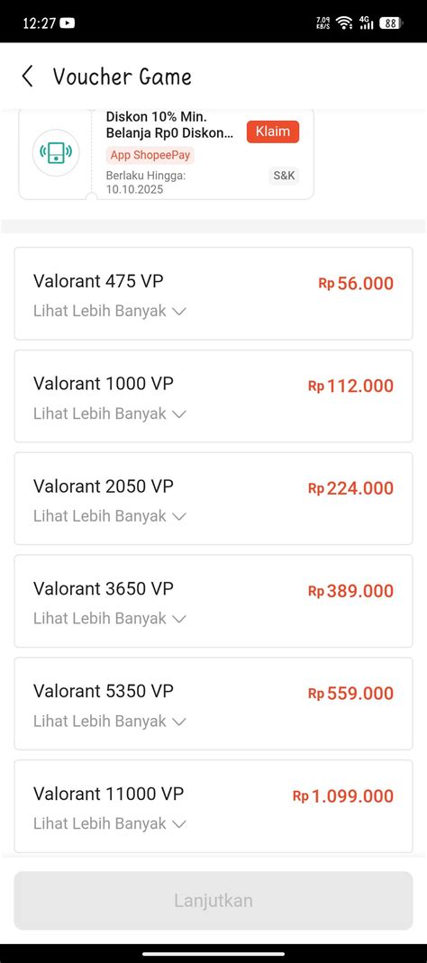 beli voucher game Ahli Deposit Valorant Kode promo ShopeePay 63 pilihan unggulan. image 5