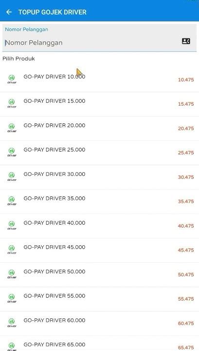 topup driver gojek perhatikan nomor khusus 95 cashback setiap topup pilihan image 1